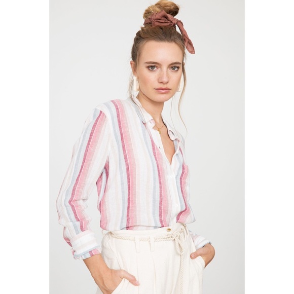 Rails Tops - Rails Charli Shirt in Tropic Stripe